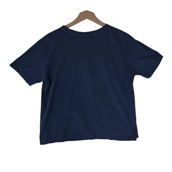 Life is Good Crusher Tee Tie-Dye Circle Graphic Navy Blue Women’s Medium - Picture 3 of 8